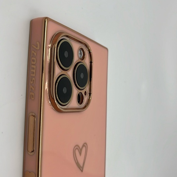 iPhone 14 Pro Case: Square Cute Aesthetic Full Camera Protection- Candy‎ Pink - Picture 5 of 6